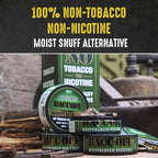 10 Cans, BaccOff Wintergreen Pouches | No Tobacco Dip, No Nicotine, Smokeless Alternative Snuff