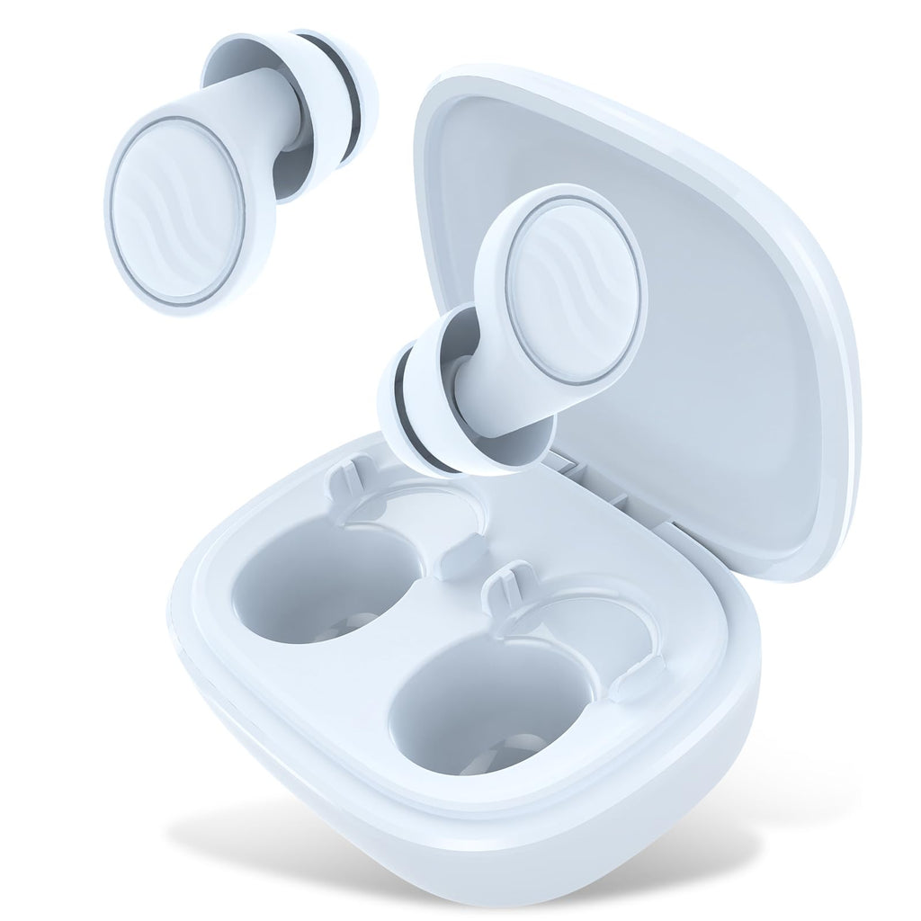 Ear Plugs for Sleeping Noise Cancelling - 35dB Reusable Ear Plugs with 7 Eartips and Carry Case - Flexible Hearing Protection