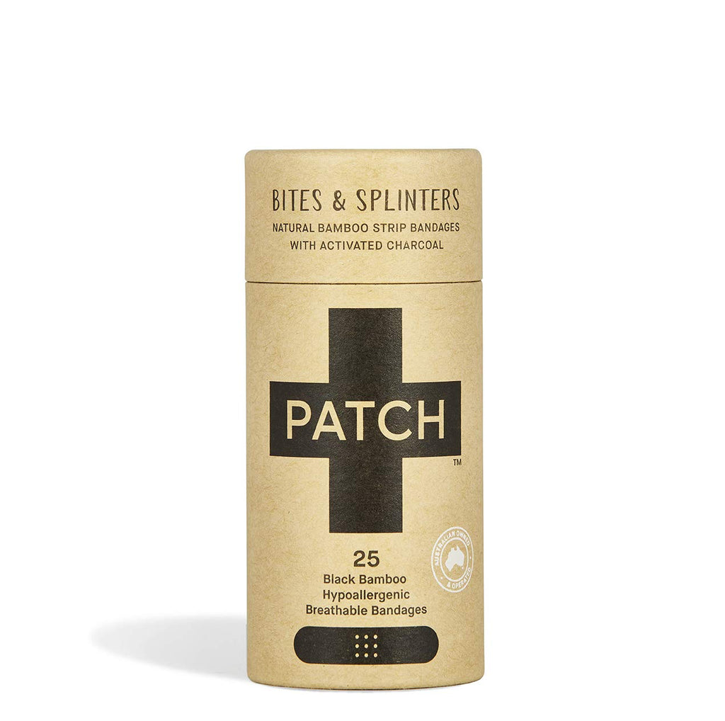 Patch Black Bamboo / Activated Charcoal Adhesive Bandage Sterile .75 x 3, 25 Count (Pack of 1)