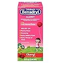 Benadryl Allergy Liquid Cherry For Children 4 oz (Pack of 2)