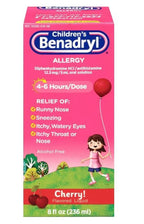 Benadryl Allergy Liquid Cherry For Children 4 oz (Pack of 2)