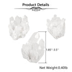 Top Plaza Healing Rock Crystal Clear Quartz Cluster Mineral Geode Druzy Specimen 1.85-3.5''(White Crystal Quartz Cluster)