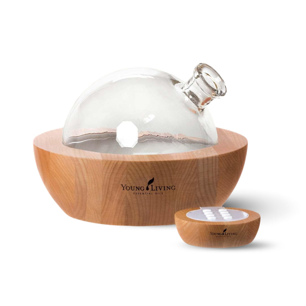 Young Living Essential Oils Aria Ultrasonic Diffuser - Ambience at Home & Spa - Peppermint Oil - Music Tranquil Environment - Ro