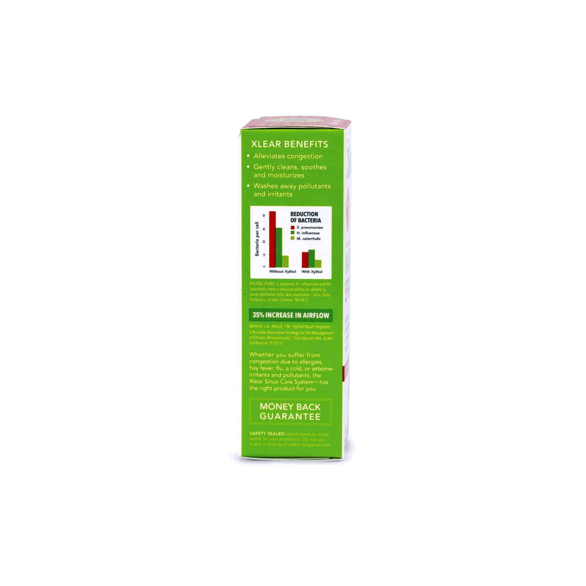 Xlear Nasal Spray, Natural Saline Nasal Spray with Xylitol, Nose Moisturizer for Kids and Adults, 1.5 fl oz (Pack of 6)