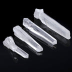 Top Plaza 0.44lb Bulk Irregular Shape Rough Clear Quartz Crystal Points 0.78-1.57'' Raw Natural Stones for Decor Reiki Crystal H