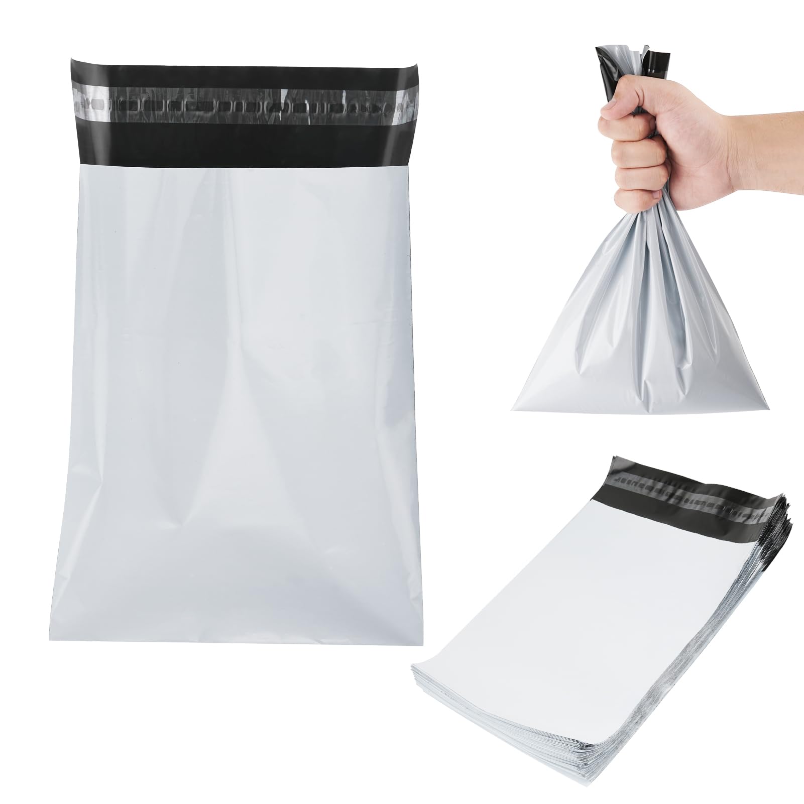 7.8x11.8 Inches Ostomy Pouch Disposable Bags 50 Pieces, Ostomy Supplies for Colostomy Waste Bags or Incontinence Pads