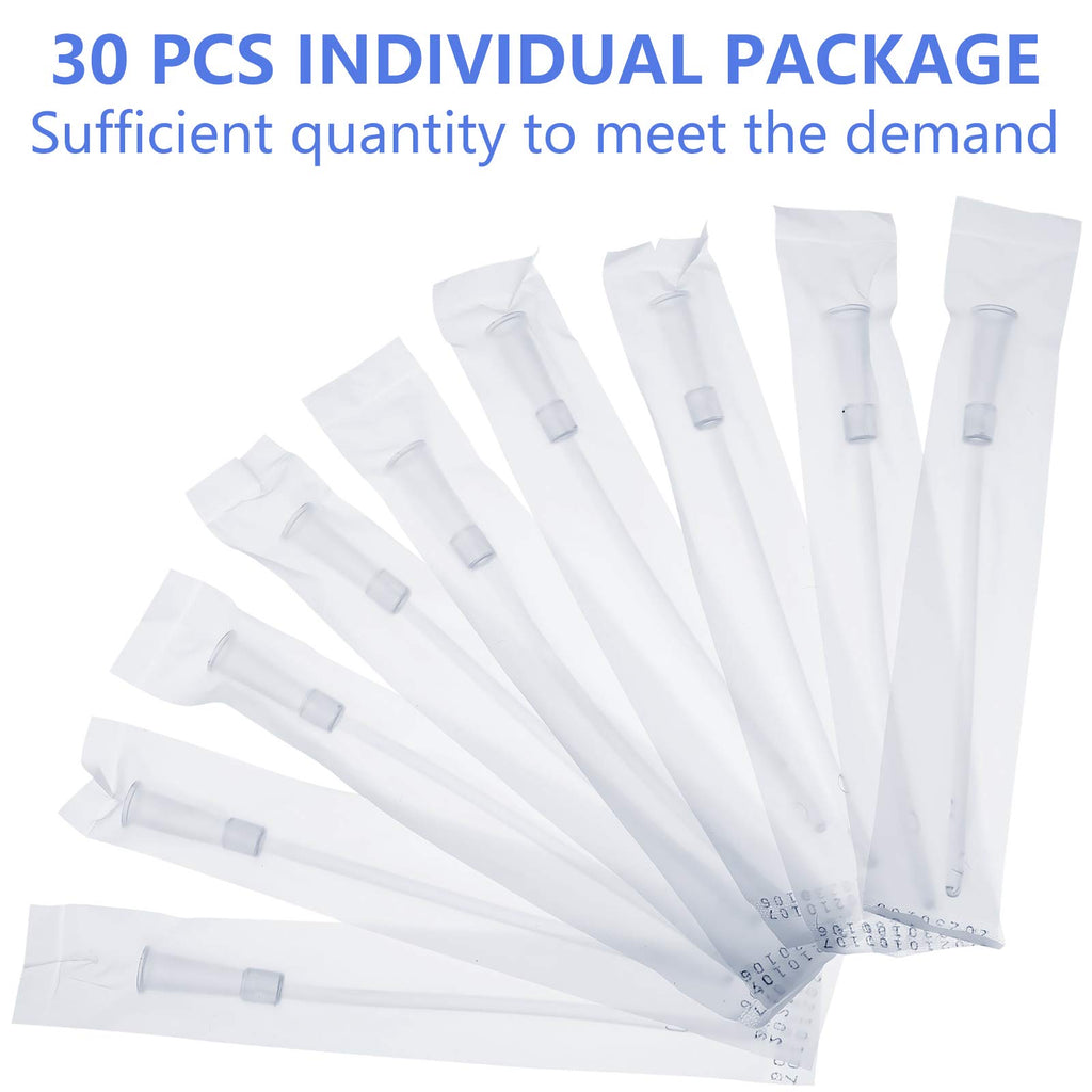 Nuanchu White PVC Replacement Tube Supplies Colon Tubes Kit Clear Replacements Hose with Flexible Rounded End for Smooth Insert