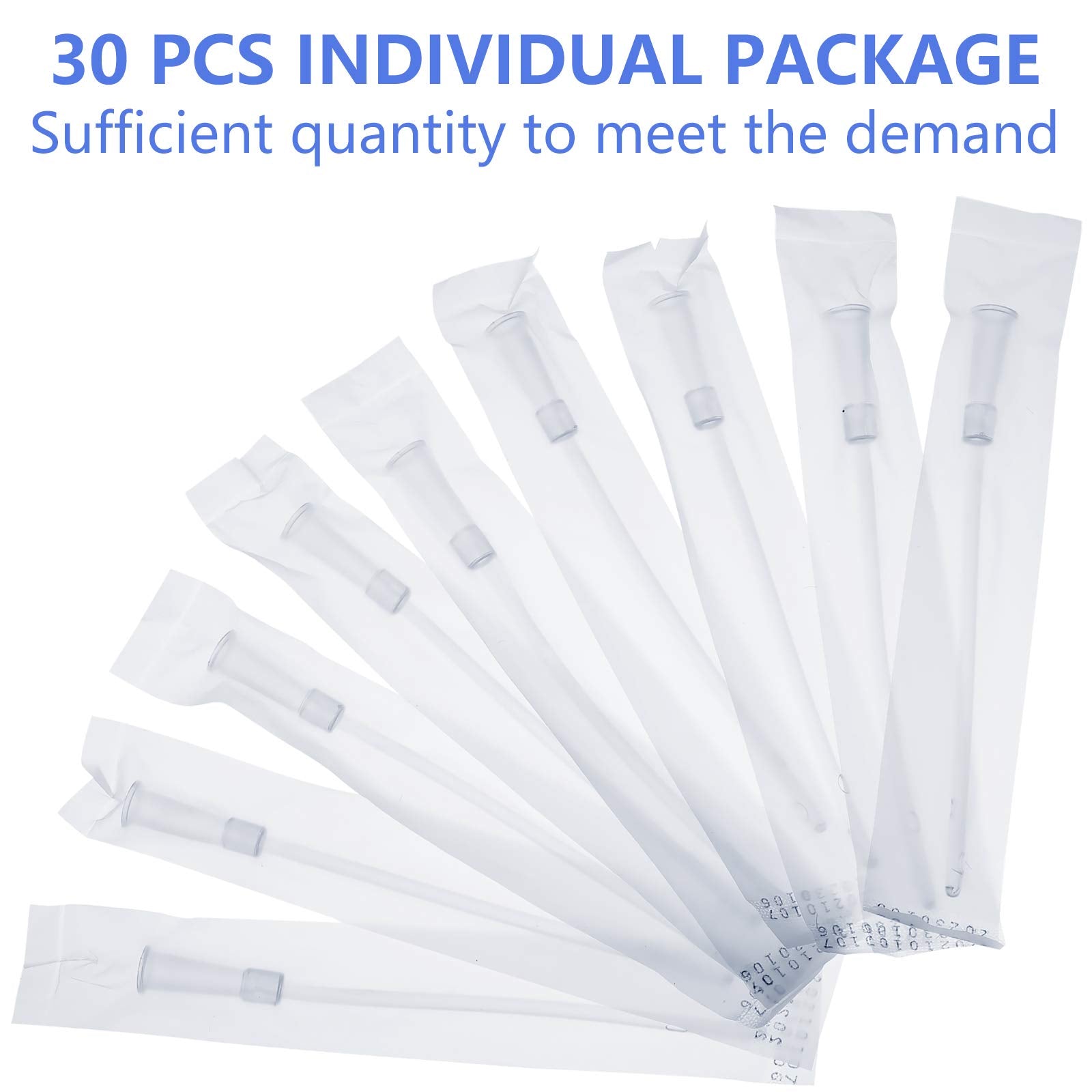 Nuanchu White PVC Replacement Tube Supplies Colon Tubes Kit Clear Replacements Hose with Flexible Rounded End for Smooth Insert