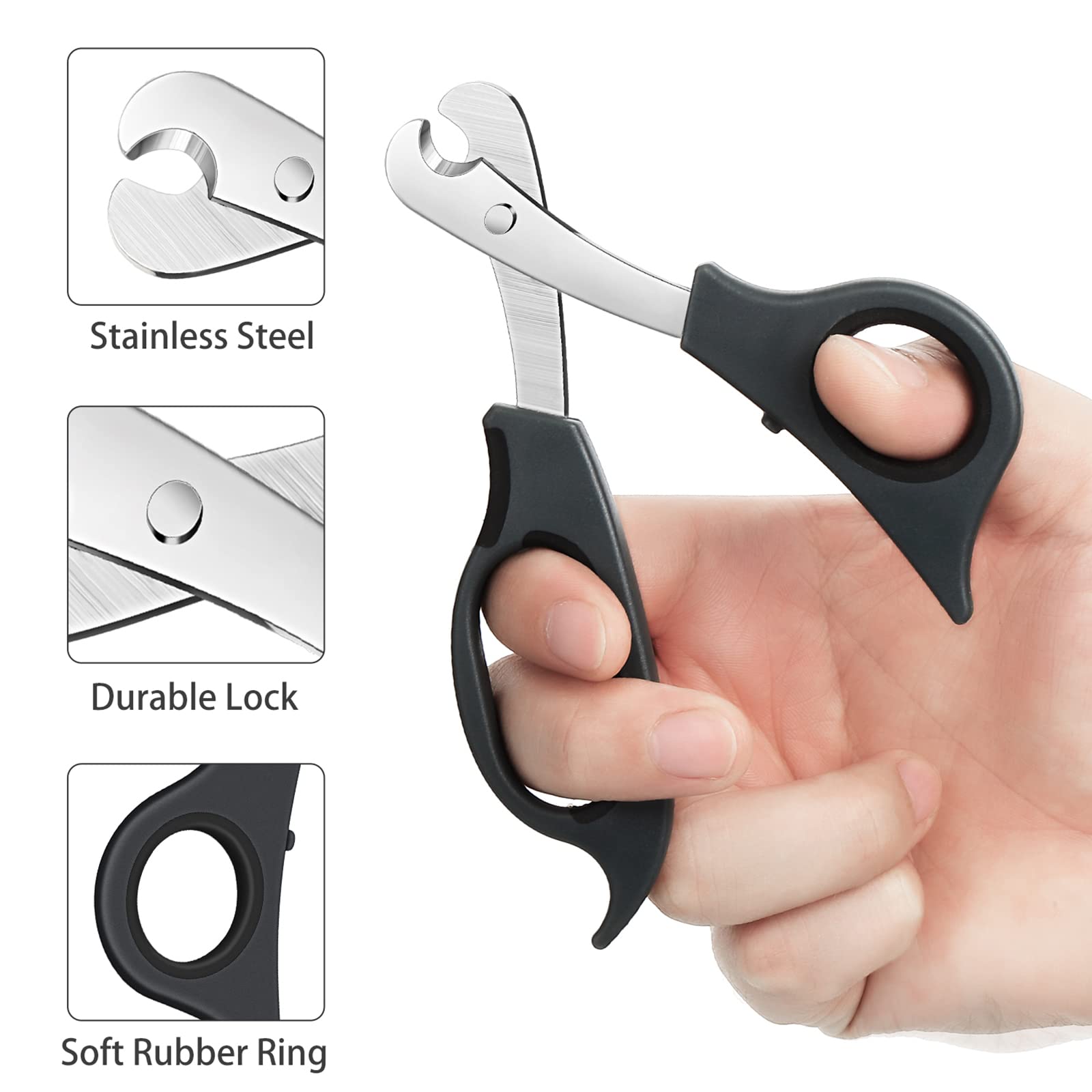 2 Pieces Pill Splitter Scissors Pill Scissors Cutter with Stainless Steel Blade and Ergonomic Handle for Accurate Dosage of Smal