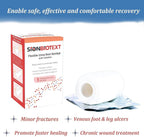 Sion Biotext Unna Boot with Zinc and Calamine - 3    x 10 Yards Flexible Compression Bandage - Moist Healing Environment - Ideal
