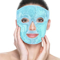 Kridix Pack Of 1 Reusable Green Gel Face Mask For Hot & Cold Therapy Facial Care For Puffy Eyes, Dark Circles & Skin Soothing