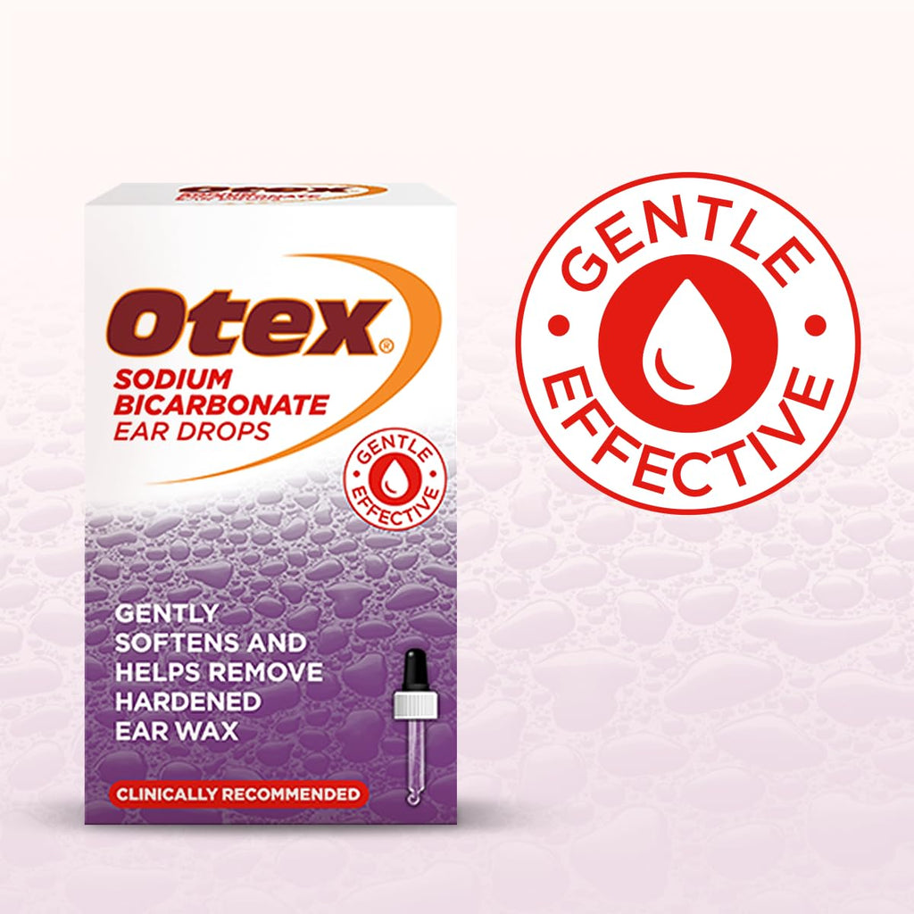 Otex Sodium Bicarbonate Drops for Hardened Ear Wax, 10ml