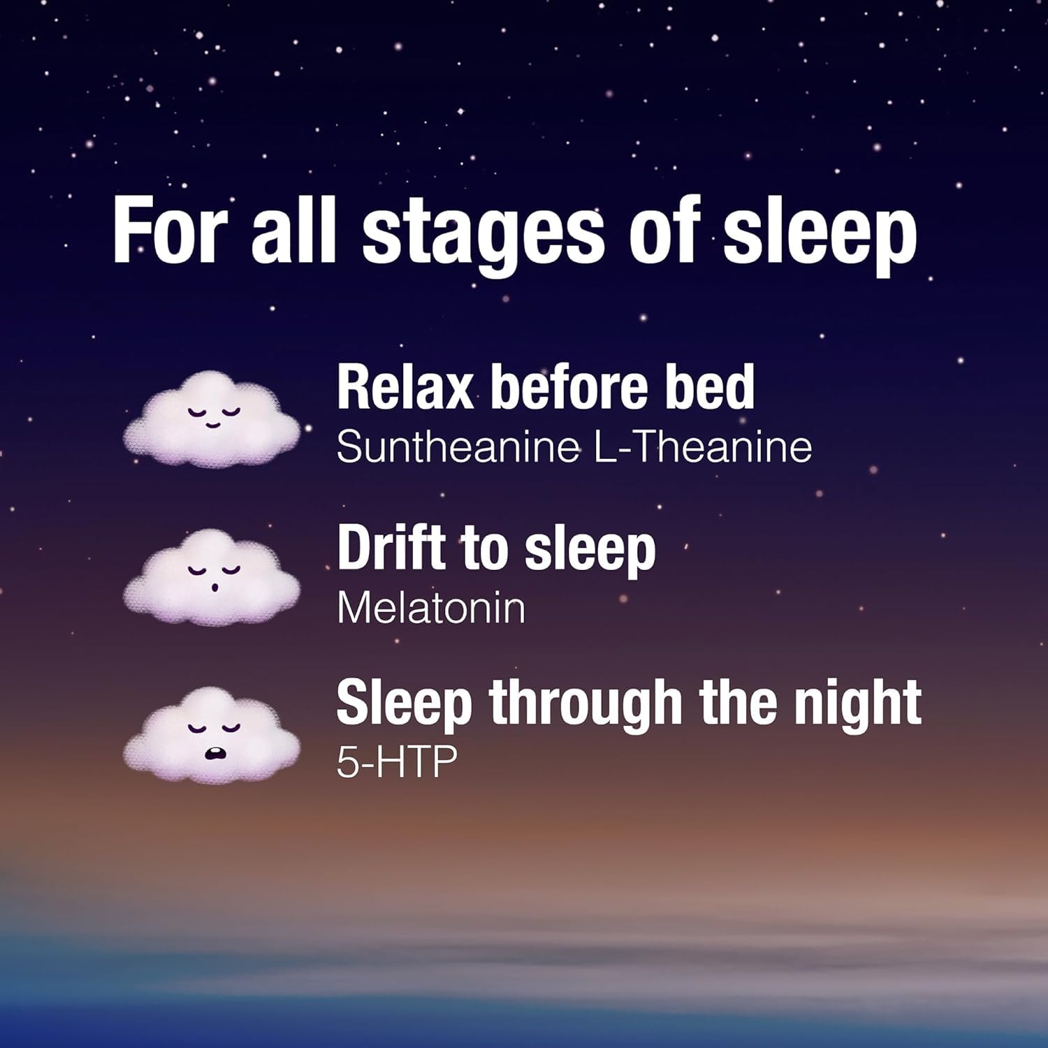 Natural Factors Stress-Relax Tranquil Sleep Extra Strength, with Suntheanine L-Theanine, 5-HTP, Melatonin, 60 Tablets