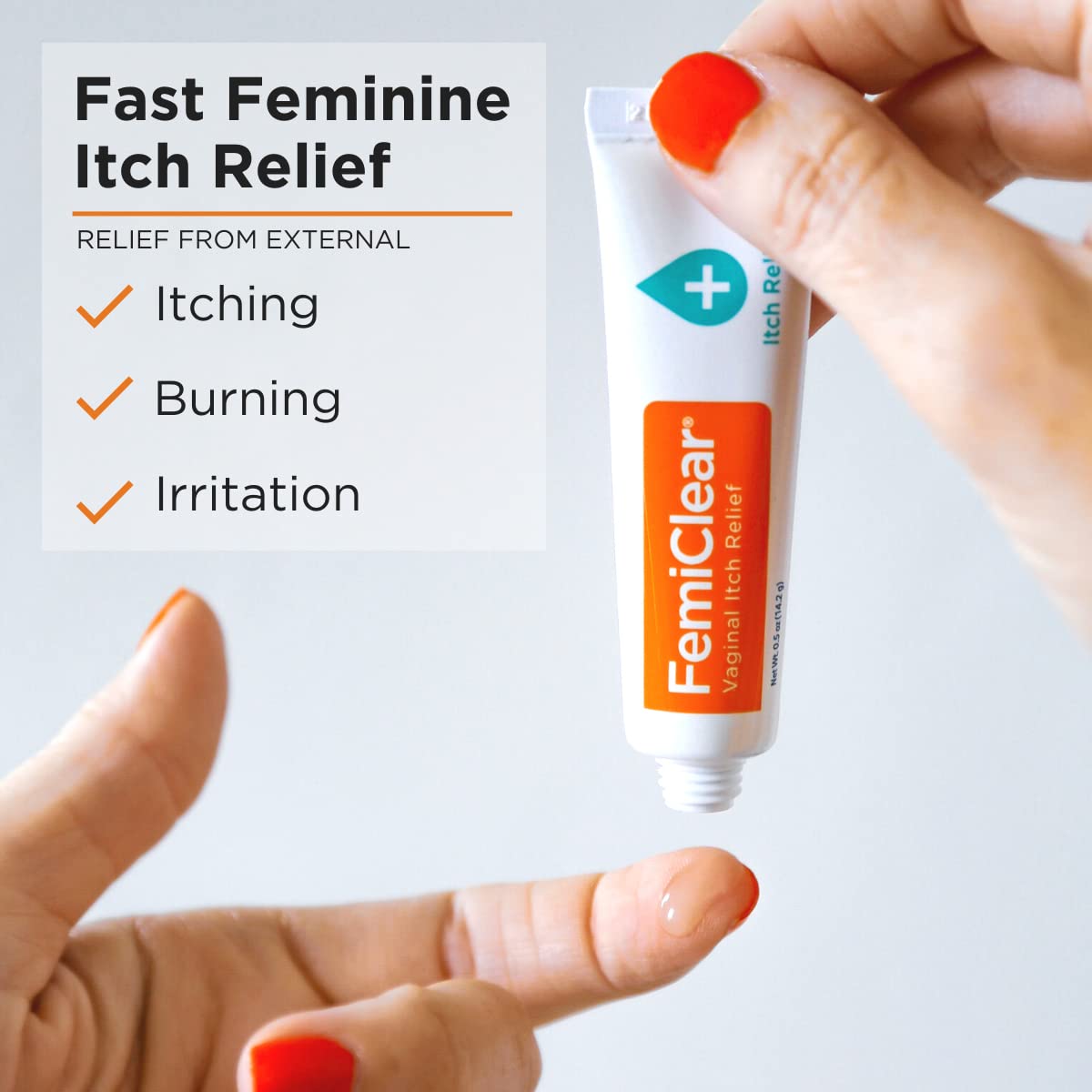 FemiClear Vaginal Itch Relief | Fast Feminine Itch Relief | Made with All-Natural & Organic Ingredients | Feminine Hygiene Produ