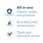 Stryker - Sage Comfort Shield Barrier Cream Cloths with Dimethicone - 18 Packages, 432 Cloths - One-step Wipes Clean, Treat and