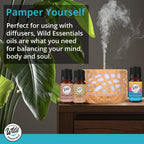 Wild Essentials Lemongrass 100% Pure Essential Oil 2 Pack - 10ml, All Natural, No additives
