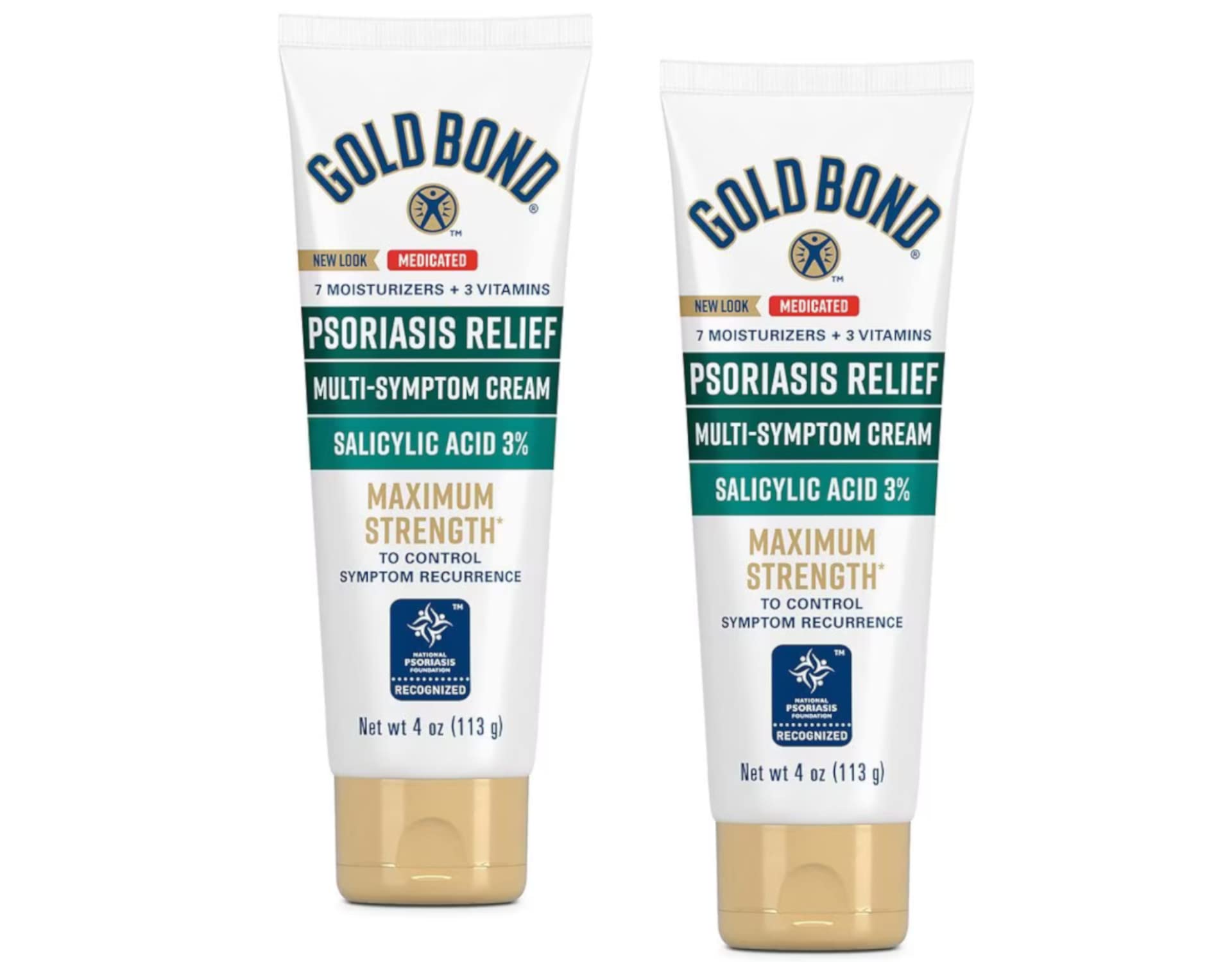 Gold Bond Ultimate Multi-Symptom Psoriasis Relief Cream 4 Ounce (2-pack)