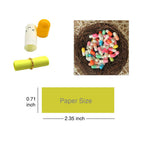 Aoyoho 100 Pcs Message in a Bottle Capsule Letter Cute Smiling Face Love Friendship Half Color Pill