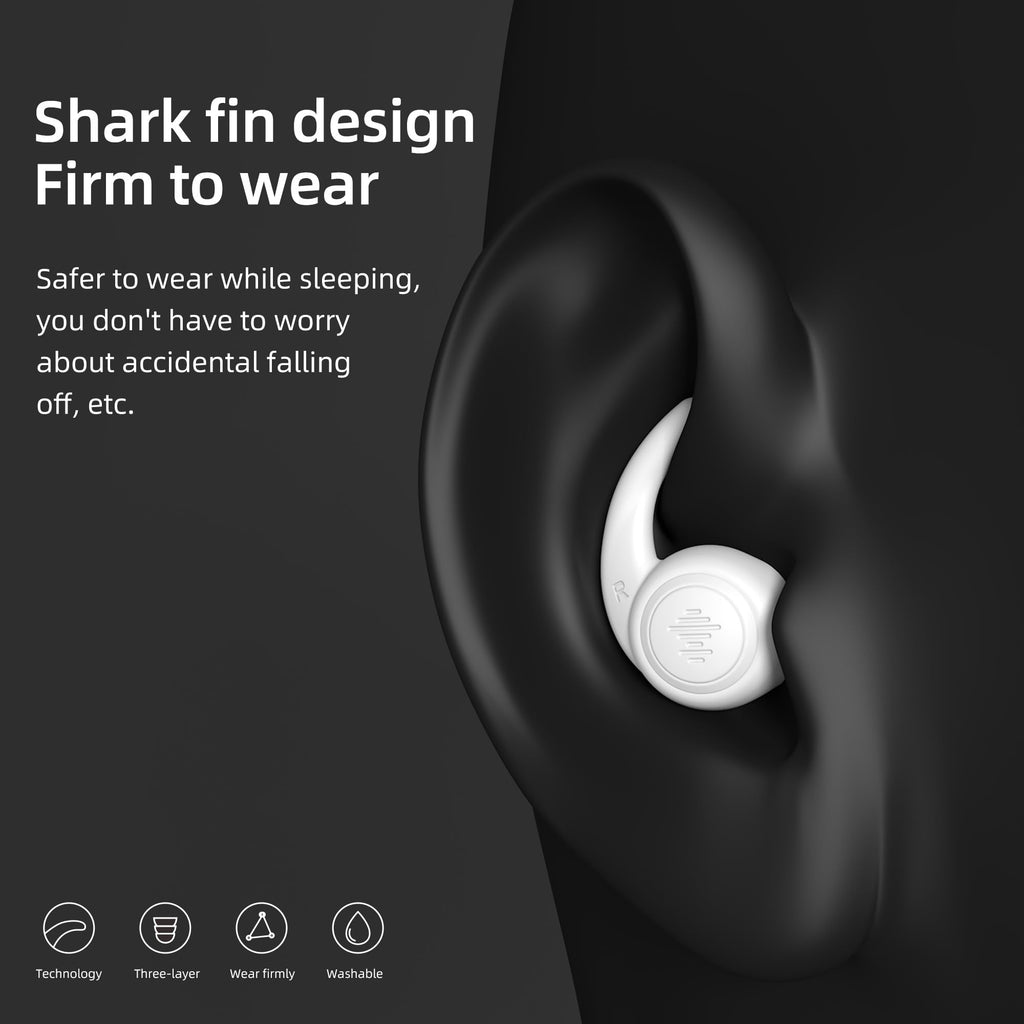 ENJROKJ Ear Plugs for Noise Cancelling Sleep,Soft Comfortable Silicone Hearing Protection Earplugs, Reusable Washable Earplugs f