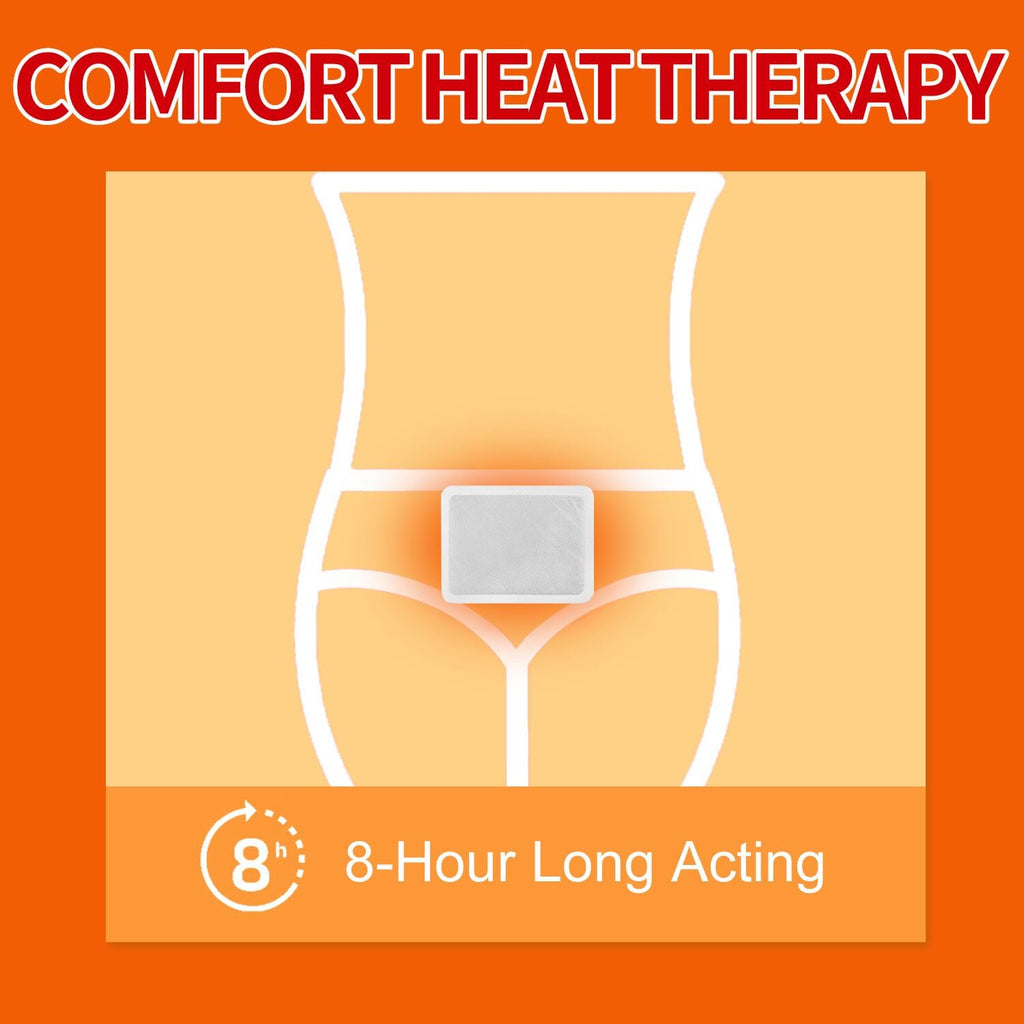 ifory Menstrual Patches, Heat Patches for Menstrual Cramps, Portable Period Cramps Heat Therapy Patches - 6 Pack Hot Compress Wa