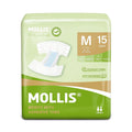 MOLLIS Adult Diapers for Women and Men, Unisex Disposable Incontinence Briefs with Tabs, Maximum Absorbency, Overnight Leak Prot