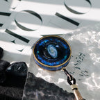 Day Day Up Nebula Pendant Necklace Resin And Crystal Planet Jewelry, Healing Necklace With Lapis Lazuli Adjustable Chain for Men