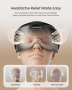 RENPHO FSA/HSA Eligible Head & Eye Massager, Eyeris Masc Heated Eye & Head Mask for Migraines, Mothers Day Gifts for Mom, Heada