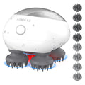 AIBOKEE Electric Scalp Massager, Portable Head Stress Relax,IPX7 Waterproof Rechargeable Head Massager Scalp Stress Relax, Body 