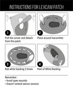Lexcam - Dexcom G6 Adhesive Patch (30-Pack) - Waterproof, Transparent Overpatches for Continuous Glucose Monitoring - Color Clea