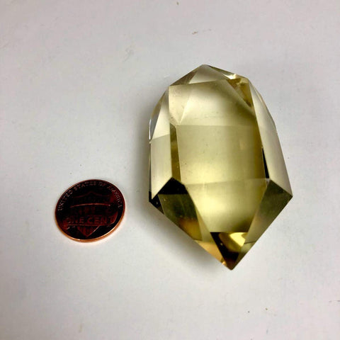 Natural Pure Smoky Citrine. Large Double terminated crystal. Healing crystal. Manipura chakra. Solar energy. Manifest dream Attr