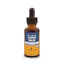 Herb Pharm Certified Organic Lemon Balm Liquid Extract for Calming Nervous System Support, Organic Cane Alcohol, 1 Ounce