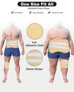 10 Pcs Castor Oil Pack Wrap for Men, Castor Oil Pack for Men Whole Body with Adjustable Straps, Castor Oil Wrap Set Flannel Cott