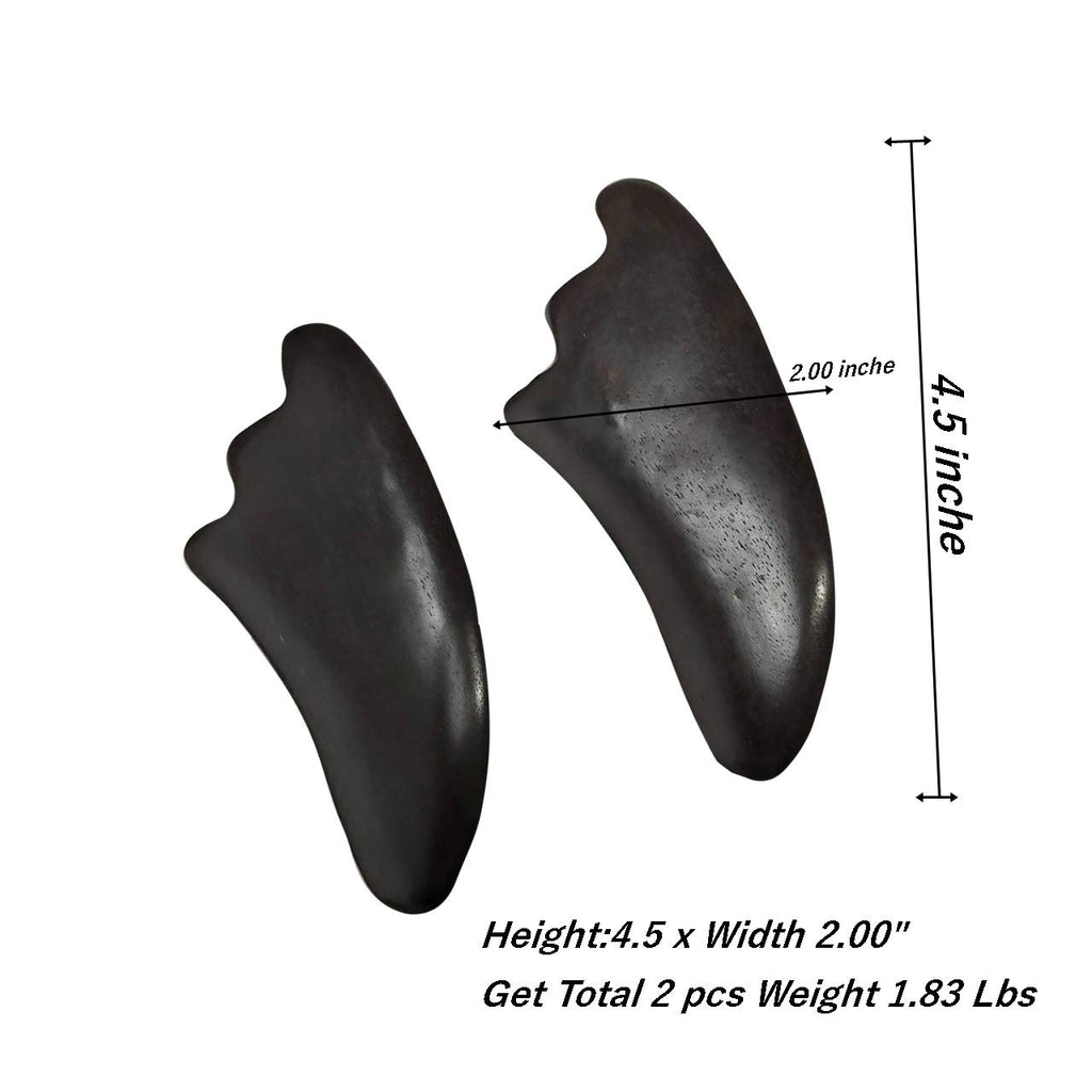 2pc Thai Massage Handmade Health.Wooden Unisex Traditional Tool Gua Sha Body Neck Back Face Relax Reflexology Health Therapy Cir