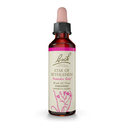 Bach Original Flower Remedies, Star of Bethlehem for Grief and Shock, Natural Homeopathic Flower Essence, Holistic Wellness, Veg