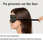 NOHSHE Gamepad Silk Eye Mask Sleep Mask Gamer Controller Joystick Best Player Eye Mask with Adjustable Strap Lightweight for Wom