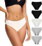 BATTEWA Womens Leak Proof Underwear Light Incontinence Bikini Panties Reusable Odor Control Protective Briefs for Ladies Teens 4