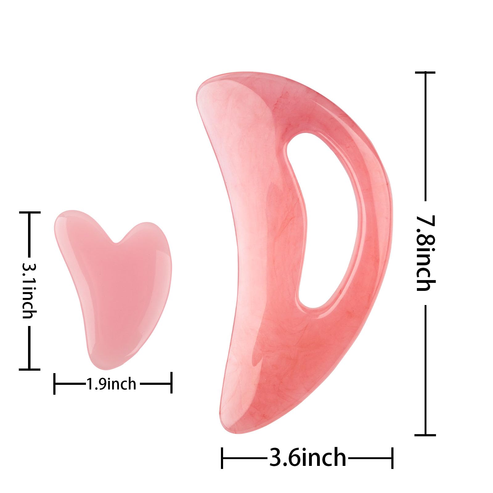 FDKJEJC Body Gua Sha Tool Cellulite Guasha Tool for Body Large Body Massage Tools (Natural Resin) Lymphatic Drainage Tool Guasha