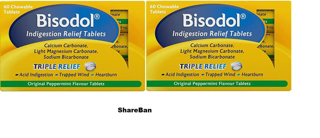 Bisodol Indigestion Relief Tablets X 100