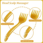GSHOW Scalp Massager Handheld Comb Resin Relax Massage Tool - Manual Relaxation Tool for Soothing Head Massage - Set of 2