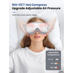 BOB AND BRAD Eye Massager FSA/HSA Eligible, EyeOasis 2 - Heated Eye Massager for Migraines with Music, Smart Eye Mask Massager R
