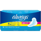 Always Maxi-Pads, Regular, 10 Pads