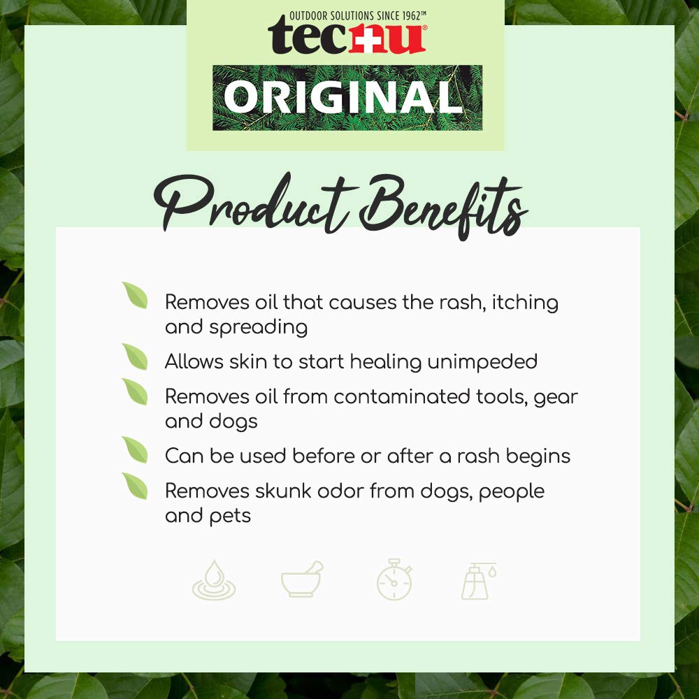 Tecnu Original Poison Oak & Ivy Outdoor Skin Cleanser, 32 Fl Oz, First Step in Poison Ivy Treatment, Removes Rash Causing Oils f