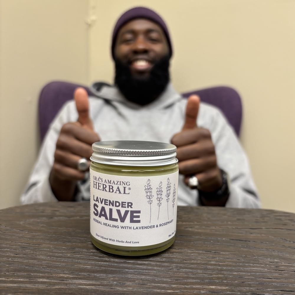 Oras Amazing Herbal Lavender Salve, Natural Moisturizing Balm for Skin with Lavender Essential Oil, Repair Ointment for Irritat