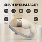 HubiCare Eye Massager with Heat, Heated Eye Mask with Bluetooth Music for Migraine Relief, Dry Eyes, Relax and Reduce Eye Strain