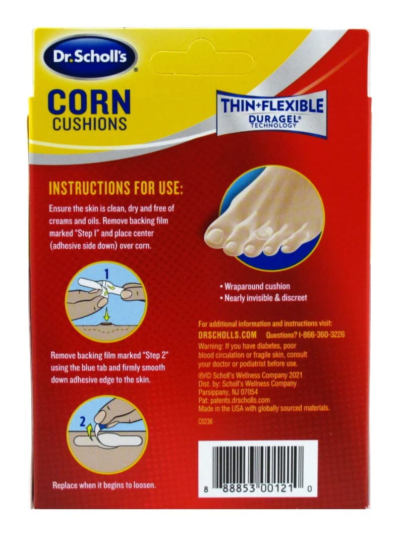 Dr. Scholls Corn Cushions Duragel 6 Count (2 Pack)
