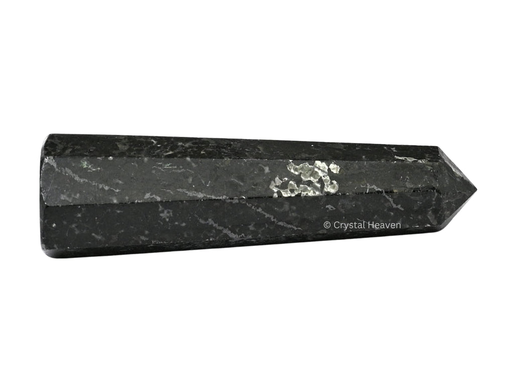 Crystal Heaven Nuummite Crystal Tower Obelisk Point For Chakra, Healing And Balancing - Aaa Grade Original Certified Gemstone Ag