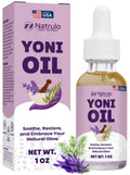 Yoni Oil - Natural Feminine Oil for Women, Odor Control, Dark Spots, Ingrown Hairs & Skin Brightening - pH Balanced, Moisturizin