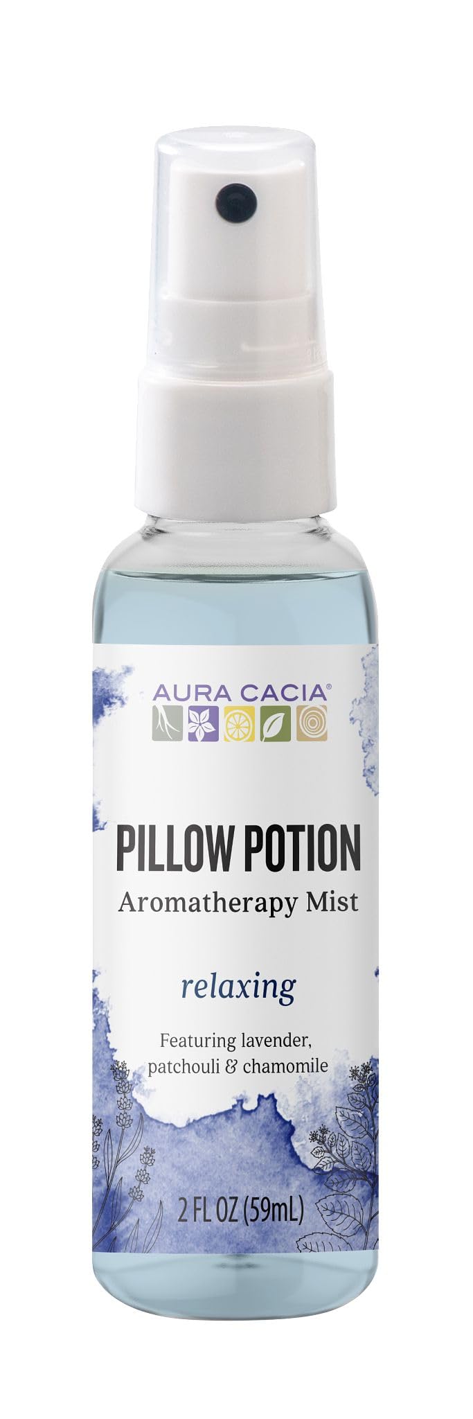Aura Cacia Essential Solutions Mist, Pillow Potion, 2 Fluid Ounce
