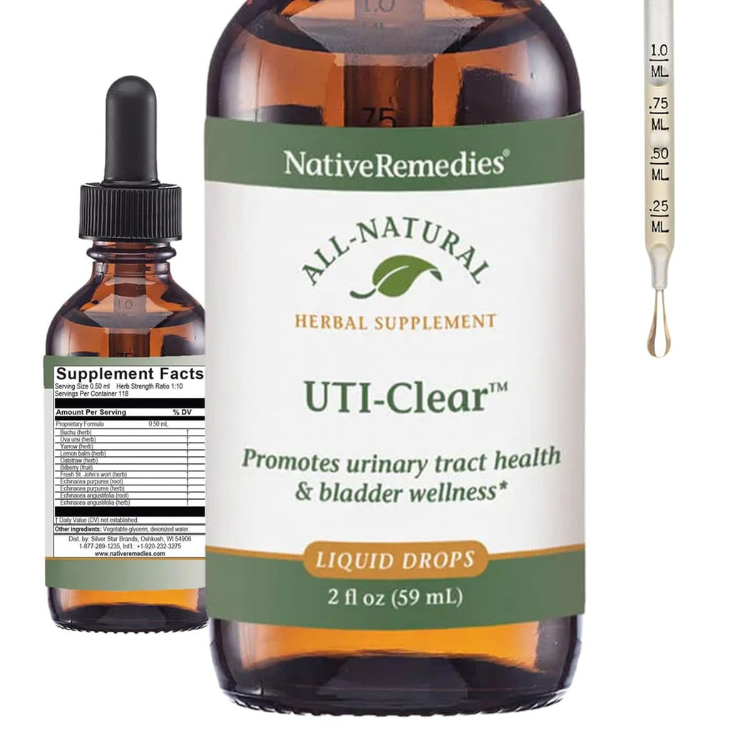Native Remedies UTI-Clear for Urinary Tract and Bladder Health, 59 ml ...