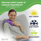 Nature Creation Microwaveable Herbal Heating Pad - Microwave Heating Pad for Neck and Shoulders, Cold & Hot Pack, Heat Pack Warm